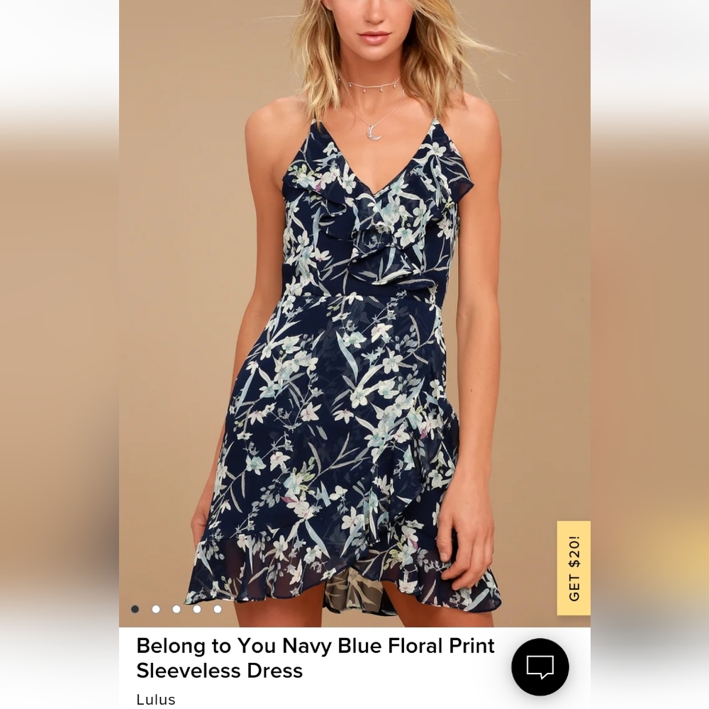 Lulu's Belong to You Navy Dress, S, NWT